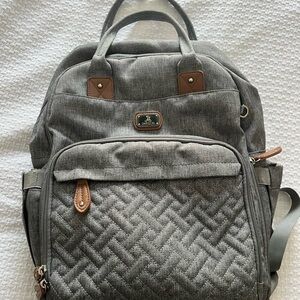 Gray baby/diaper bag